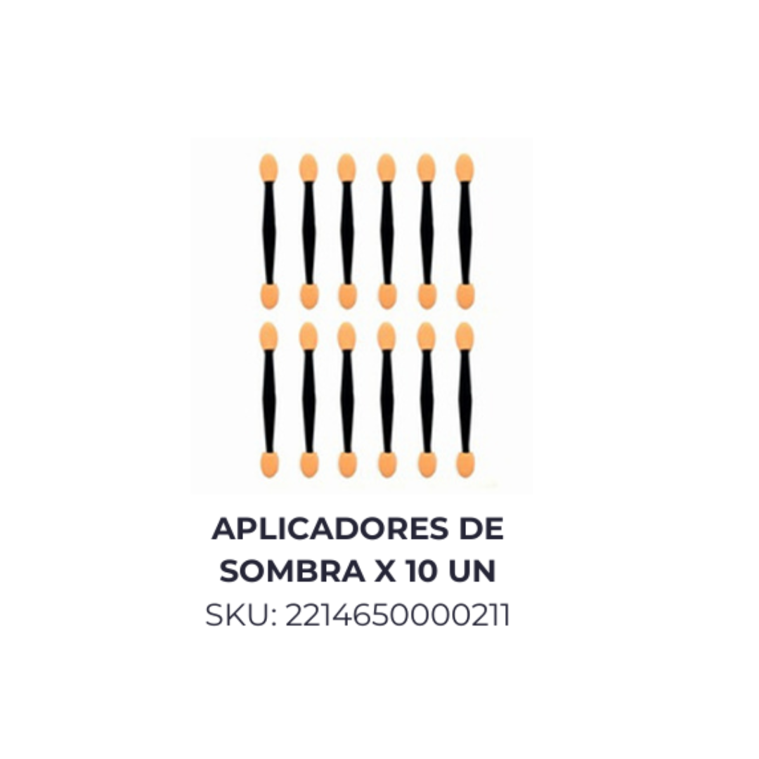 Aplicadores de sombra x 10 un