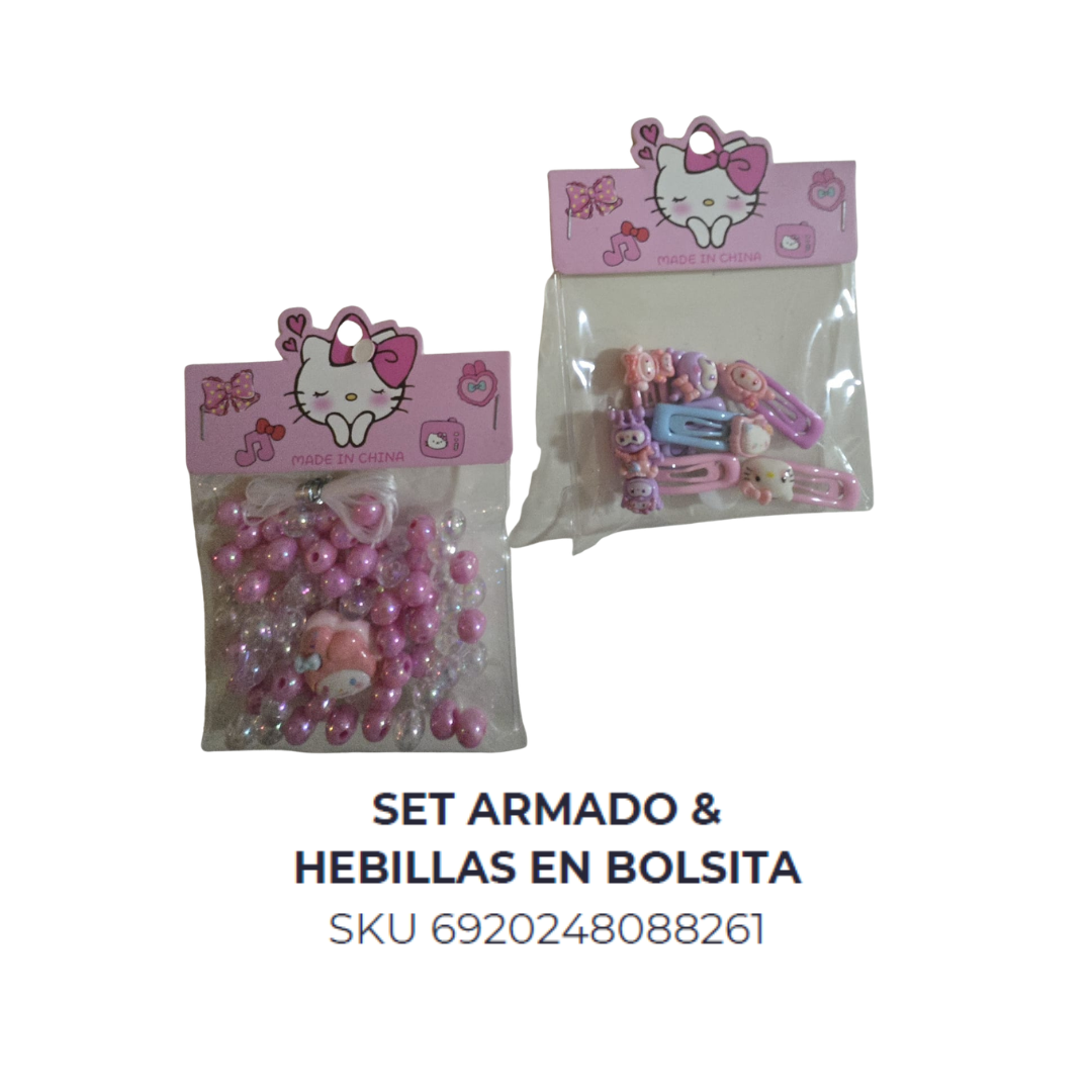 Set armado & hebillas en bolsita