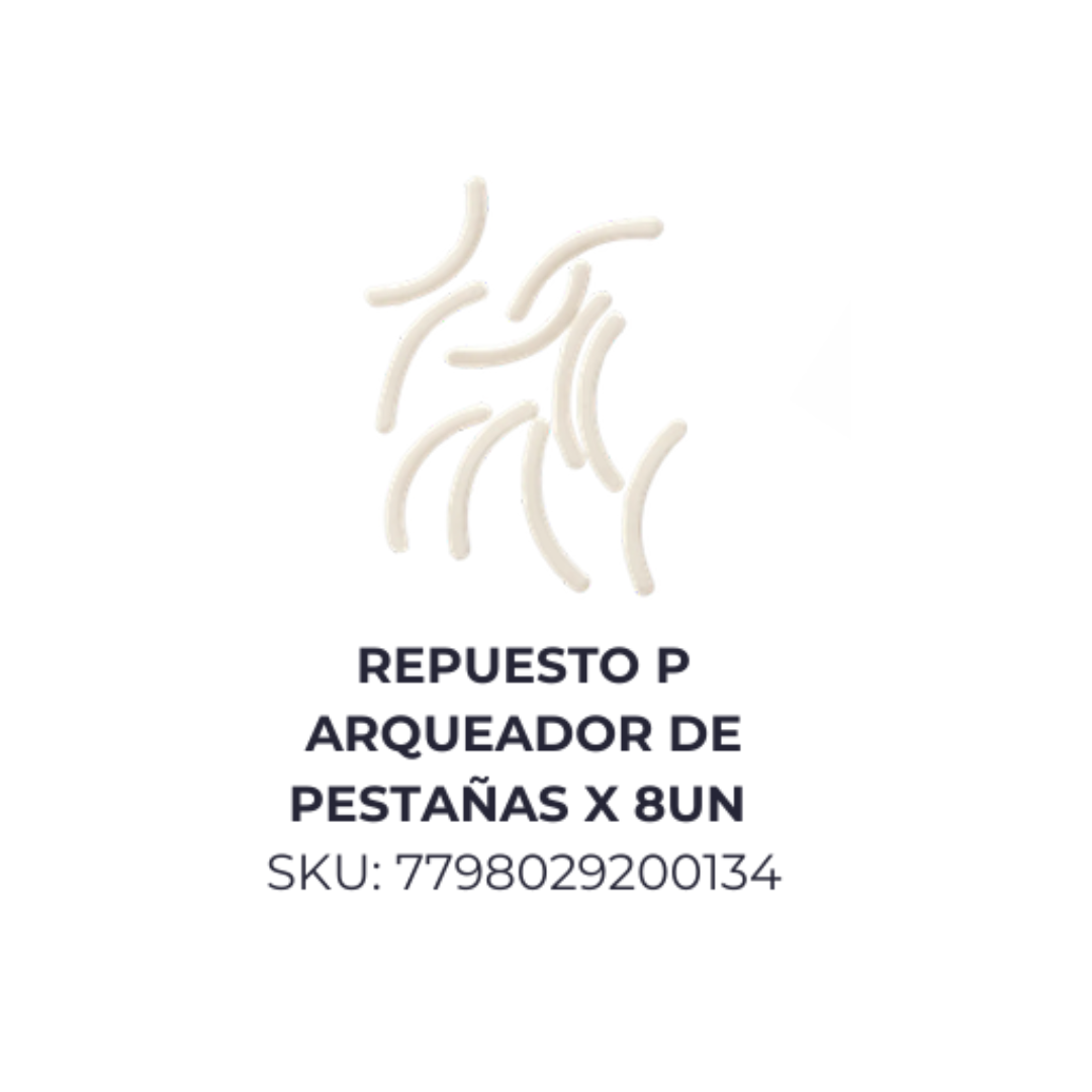 Repuesto p/arqueador de pestañas x6 unid