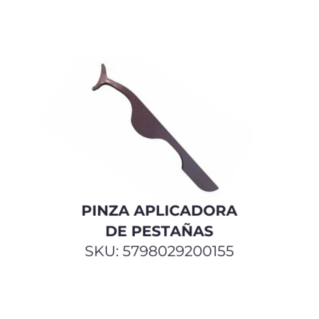 Pinza aplicadora de pestañas