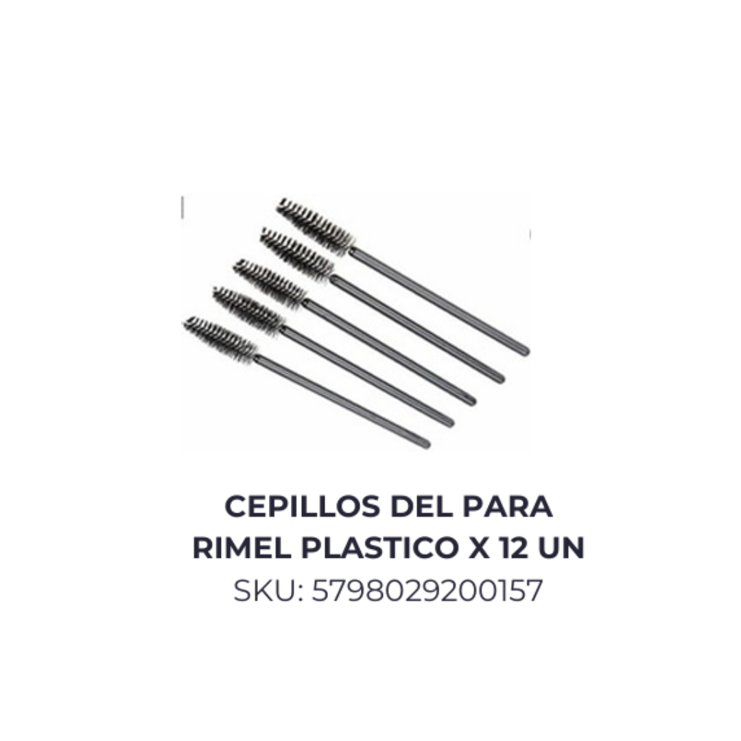 Cepillos para rimel plastico x10 unid