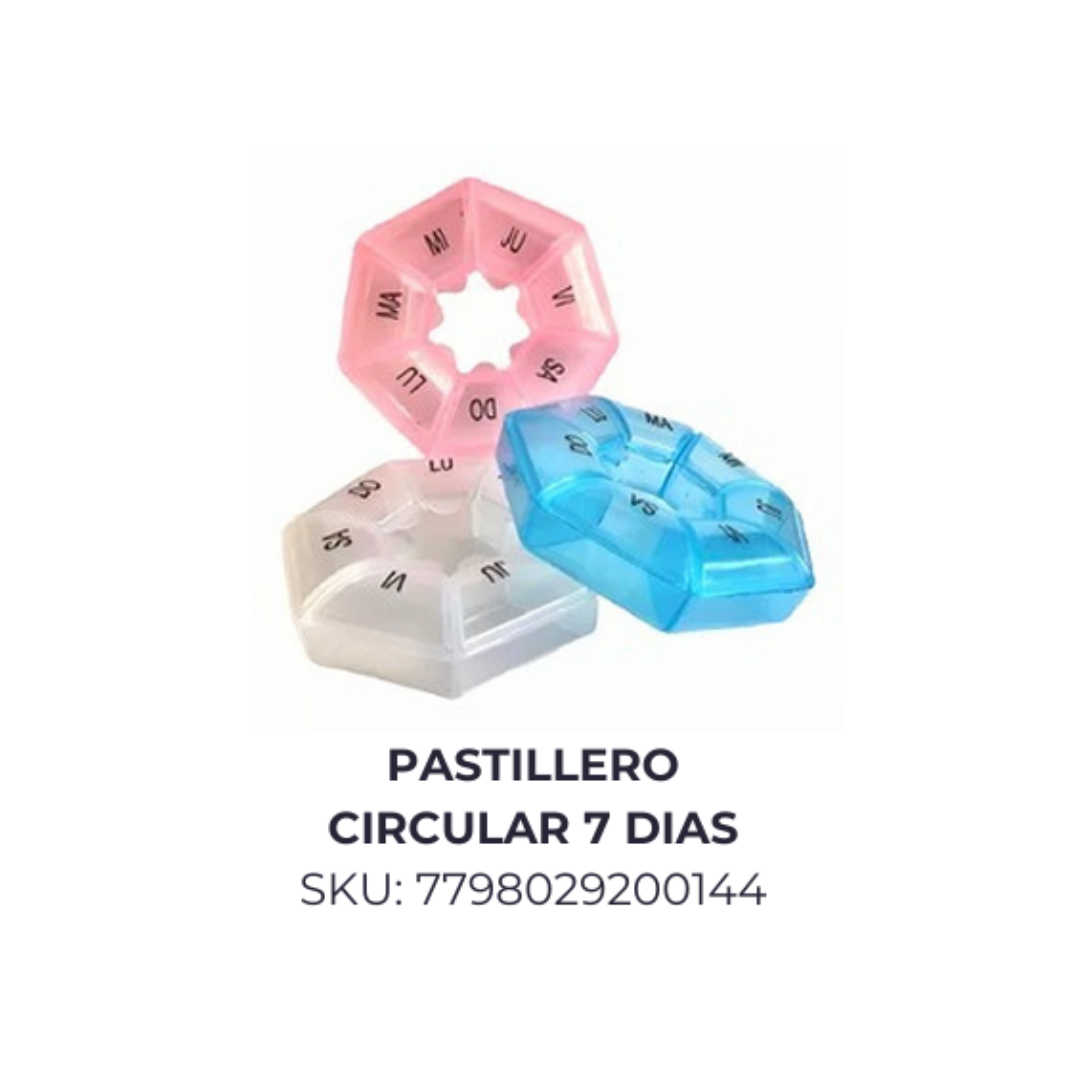 Pastillero circular 7 DIAS