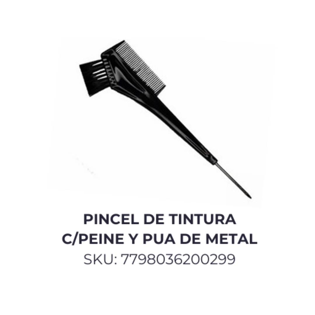 Pincel de tintura c/peine y pua