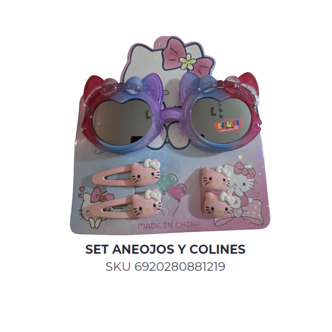 Set anteojos y colines