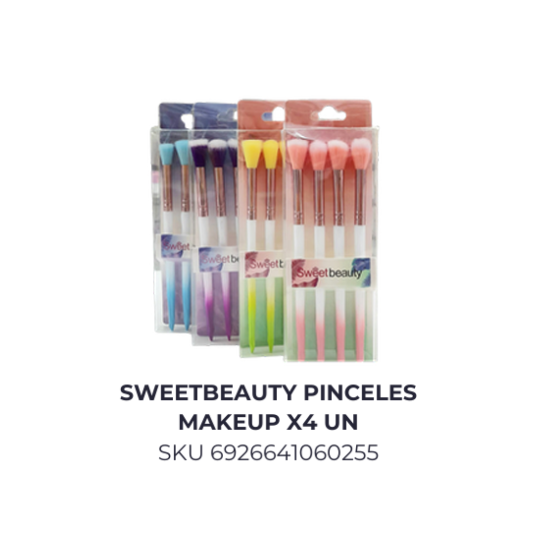 Sweet beauty pinceles x 4 un