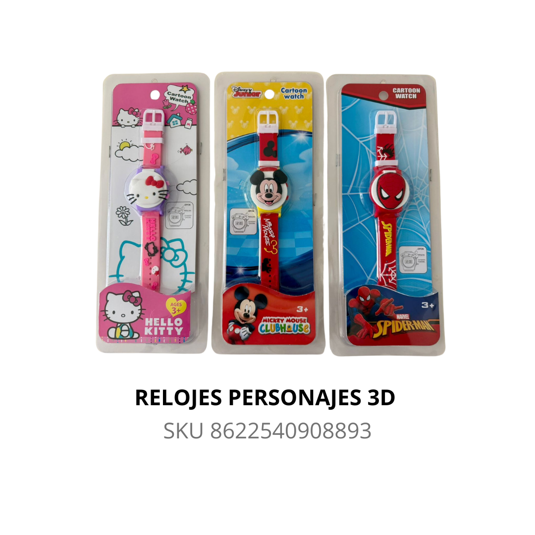 Relojes personajes 3D