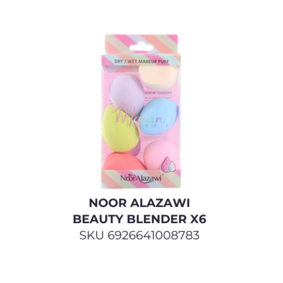 Noor Alazawi beauty blender x6