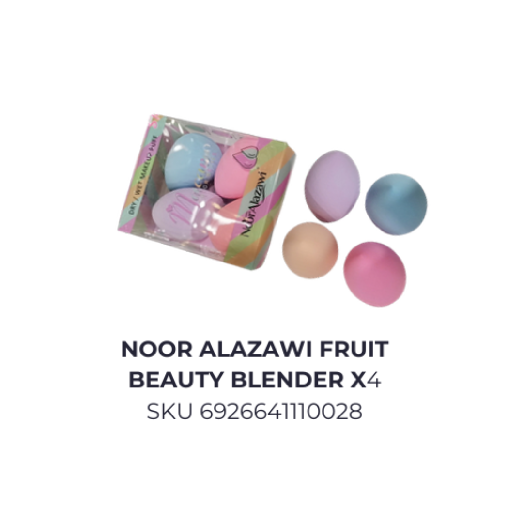 Noor Alazawi fruit beauty blender x4