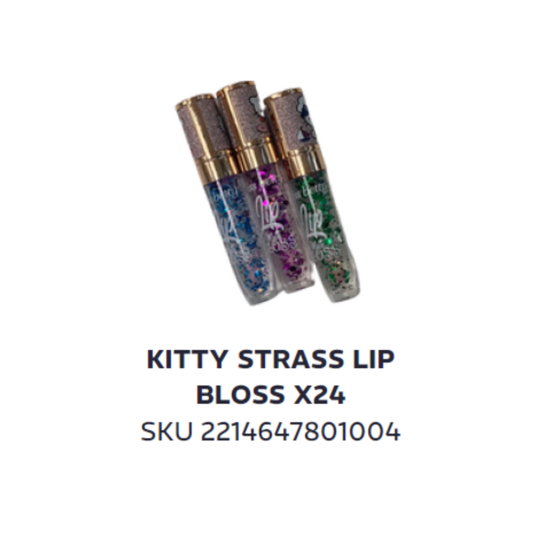 Kitty strass lip gloss x24