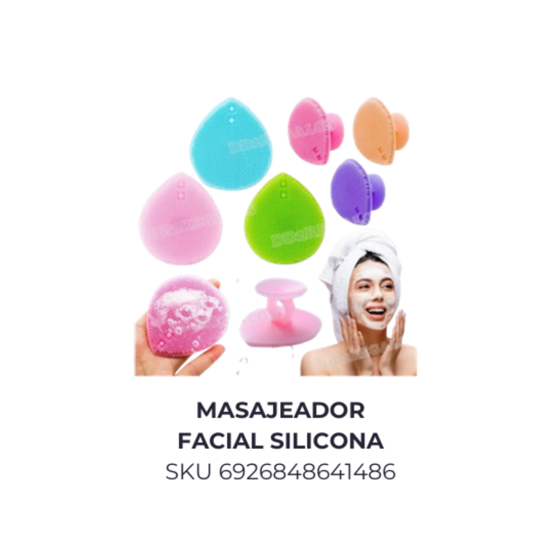 Masajeador facial silicona