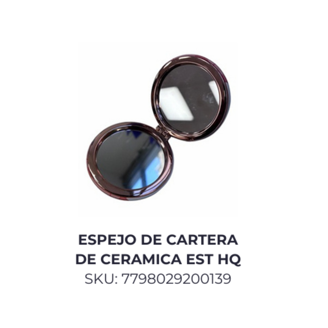 Espejos de cartera pintados