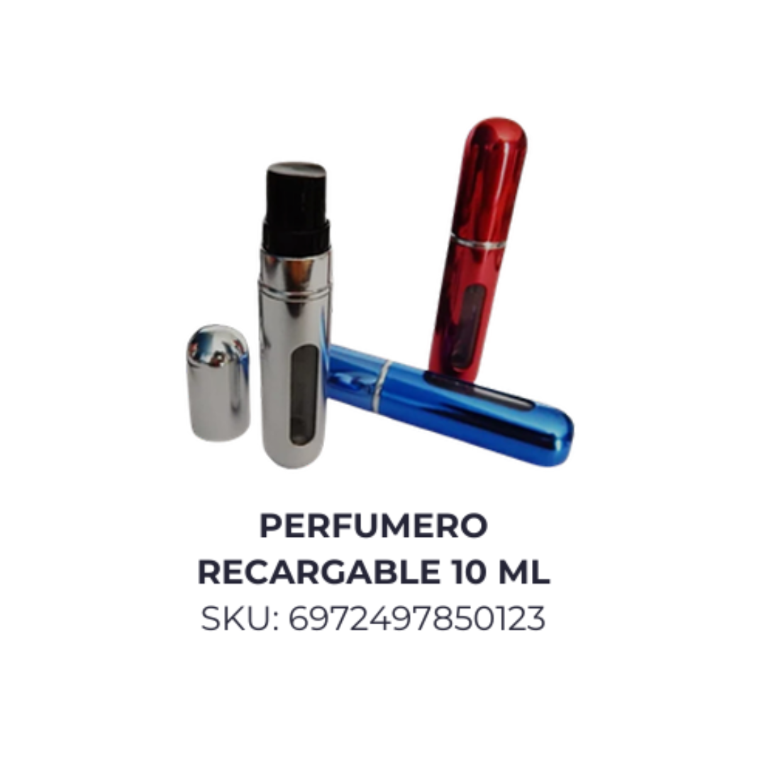 Perfumero recargable colores 10 ml