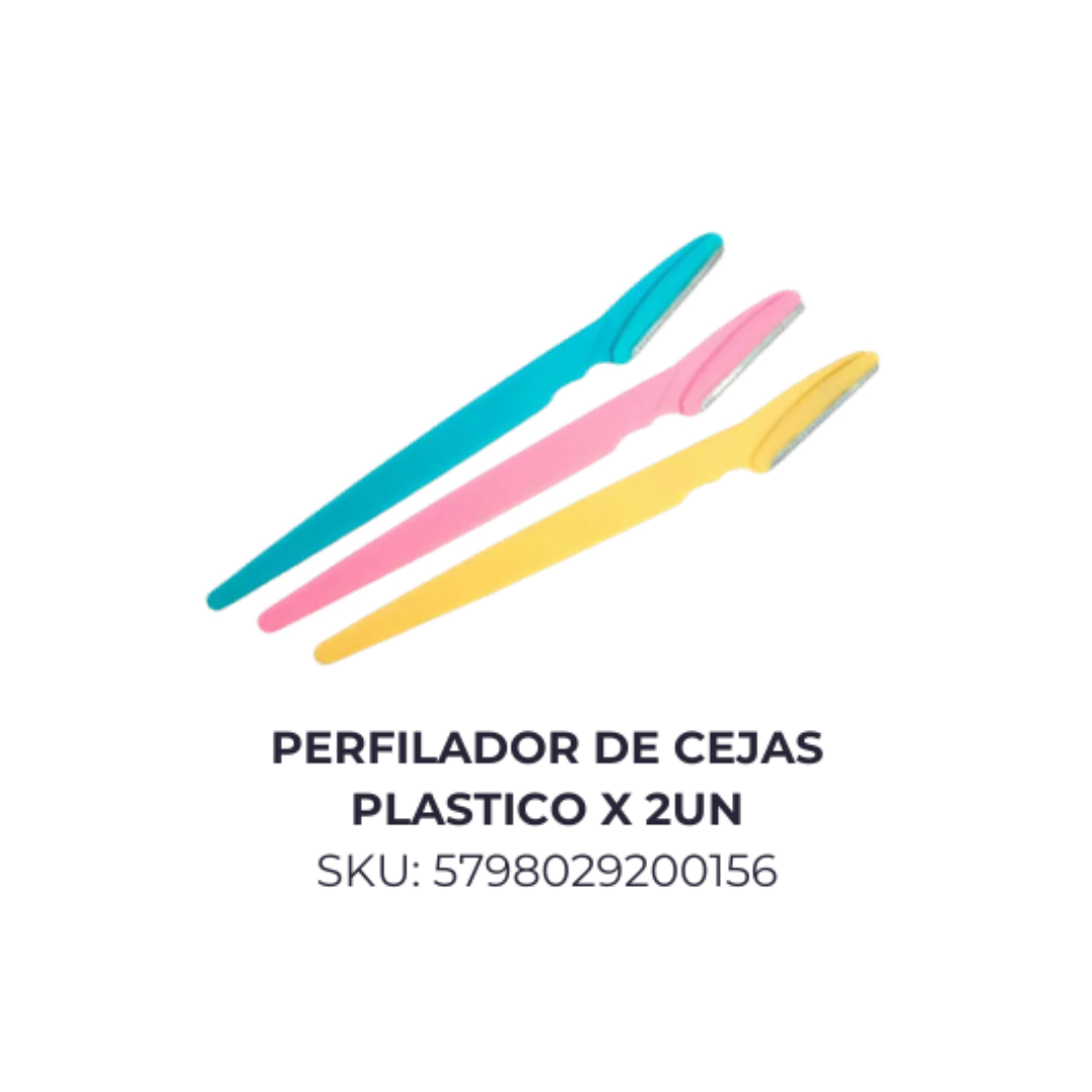 Perfilador de cejas plastico x 2un