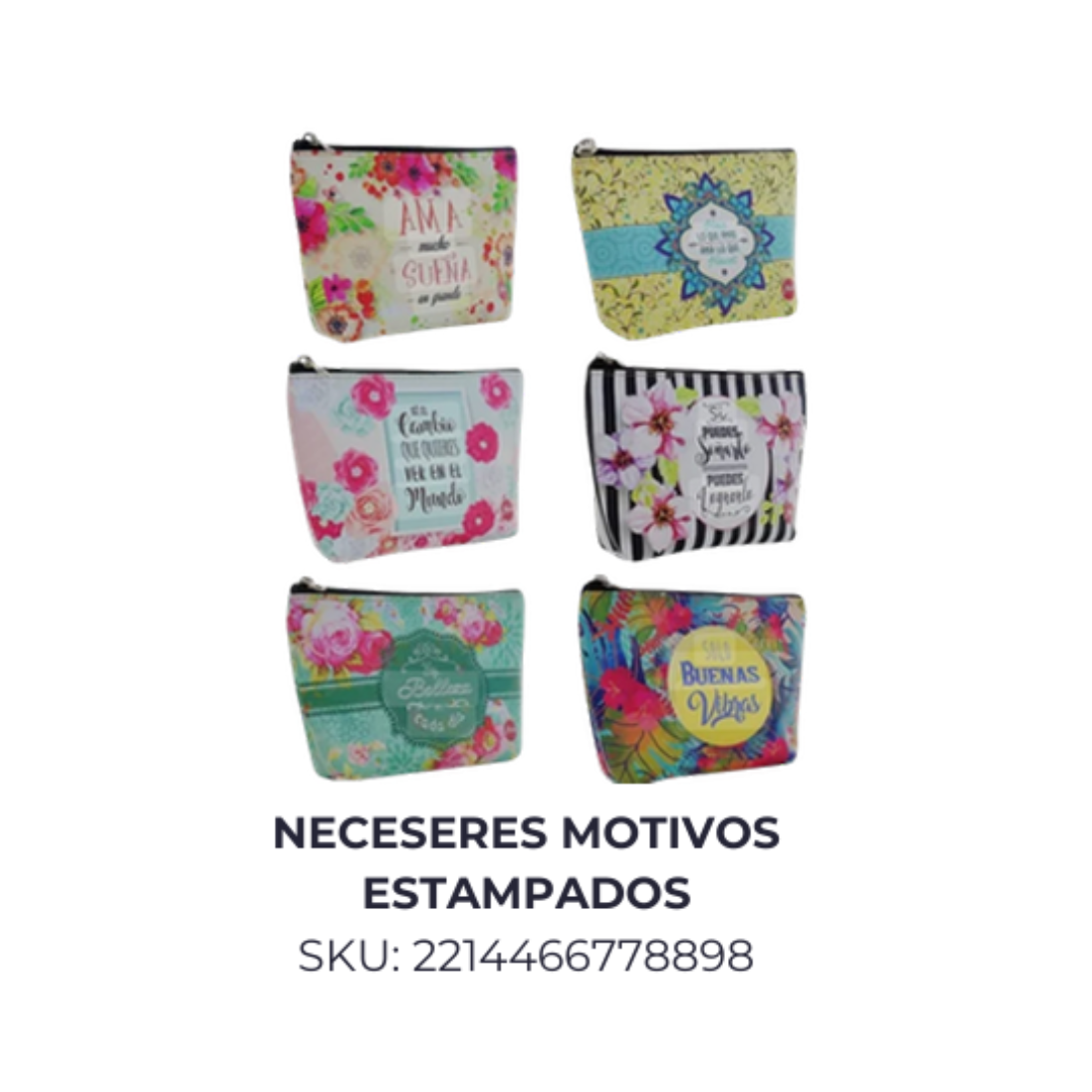 Neceser motivos estampados