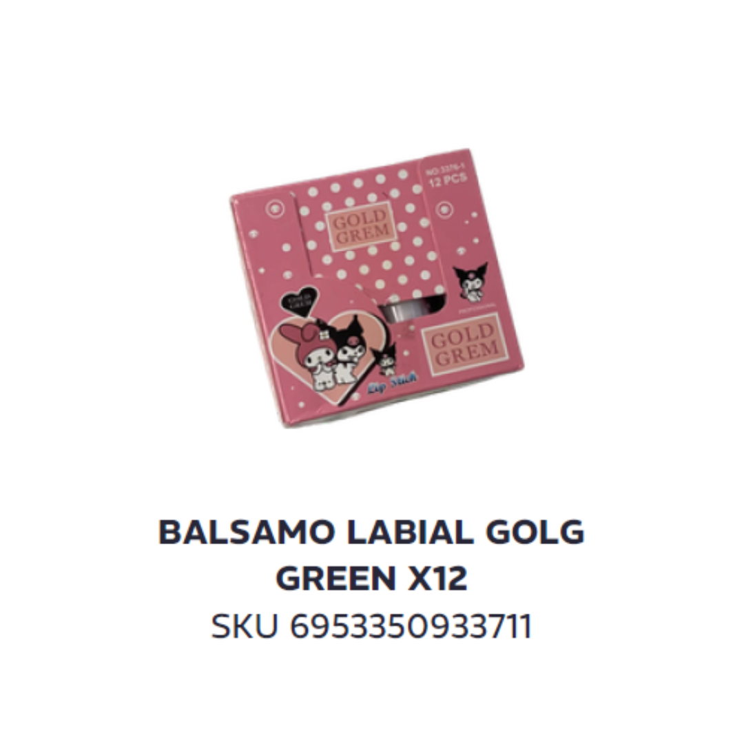 Balsamo labial Gold Grem x12