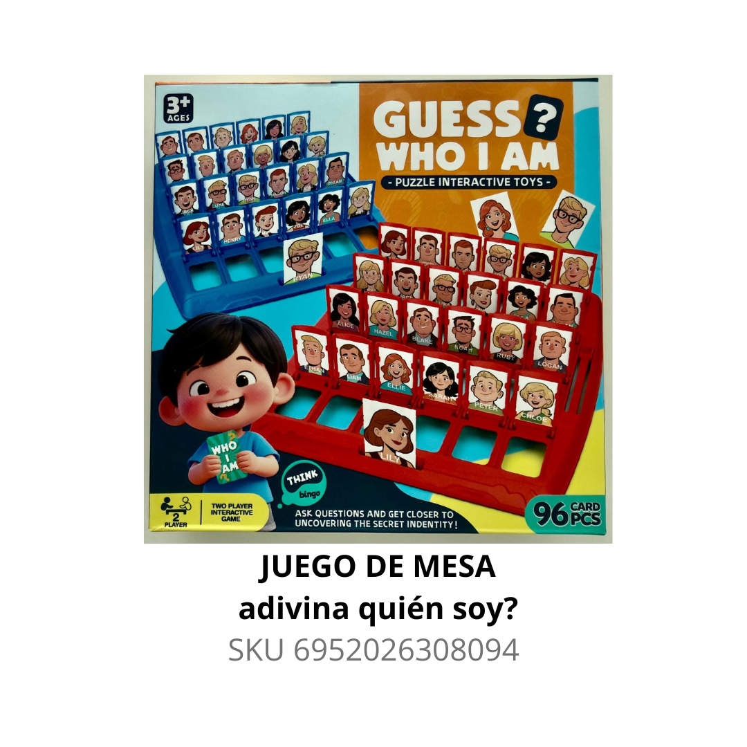 Juegos de mesa - adivina quien soy