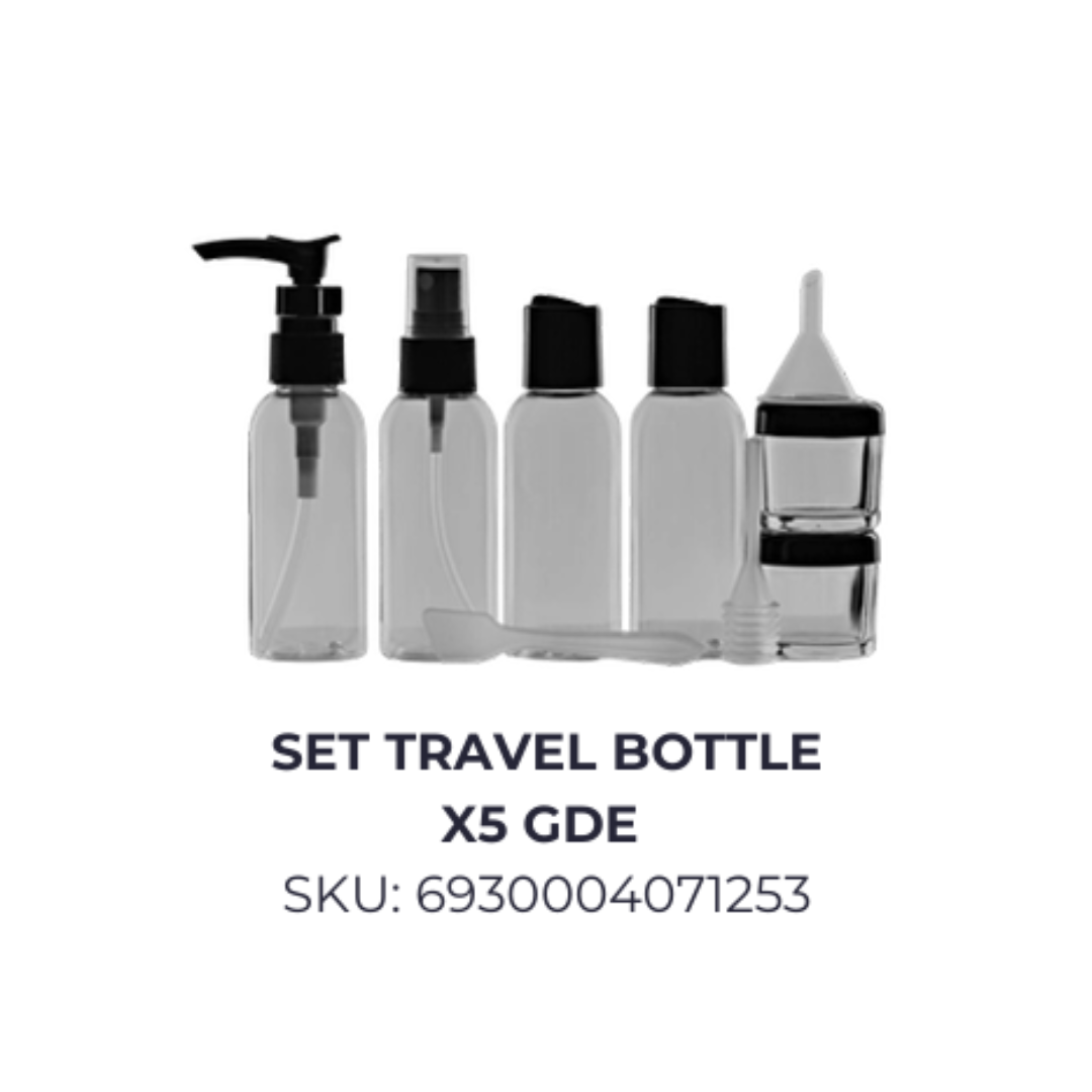 Set travel bottle x5 gde