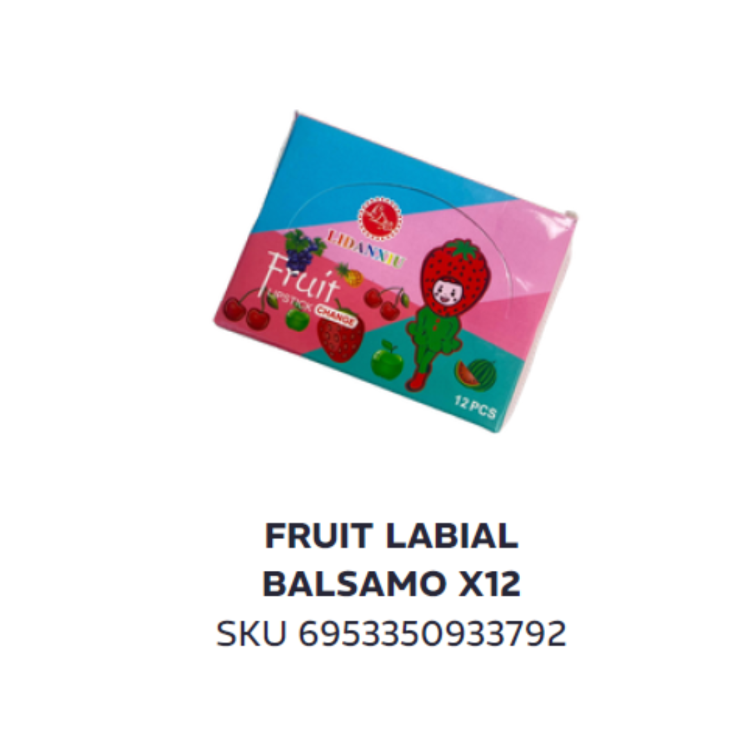 Fruit labial balsamo x12