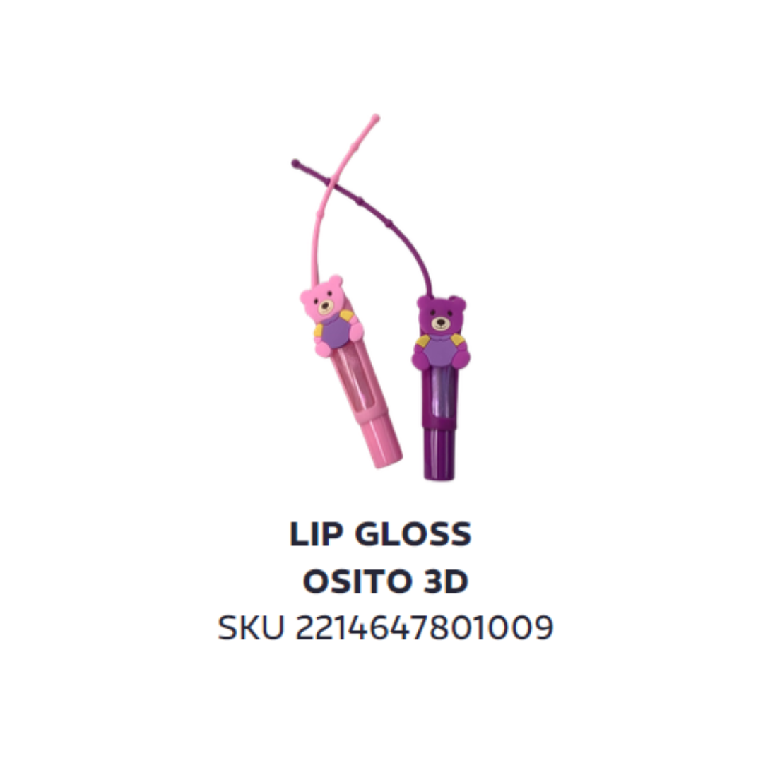 Lip gloss osito 3D