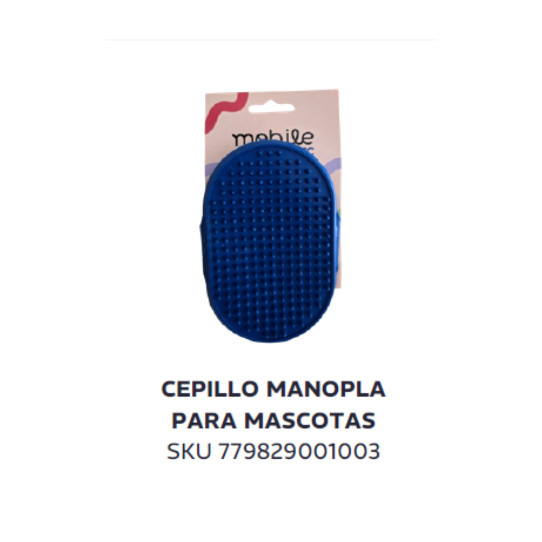 Cepillo manopla para mascotas