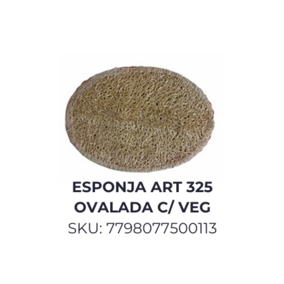 Esponja Art 325 ovalada c/veg