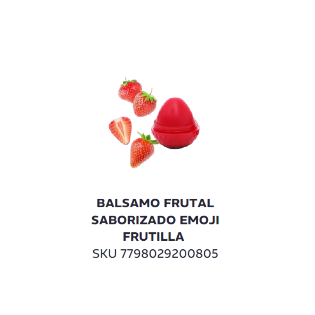 Balsamo frutal saborizado - frutilla