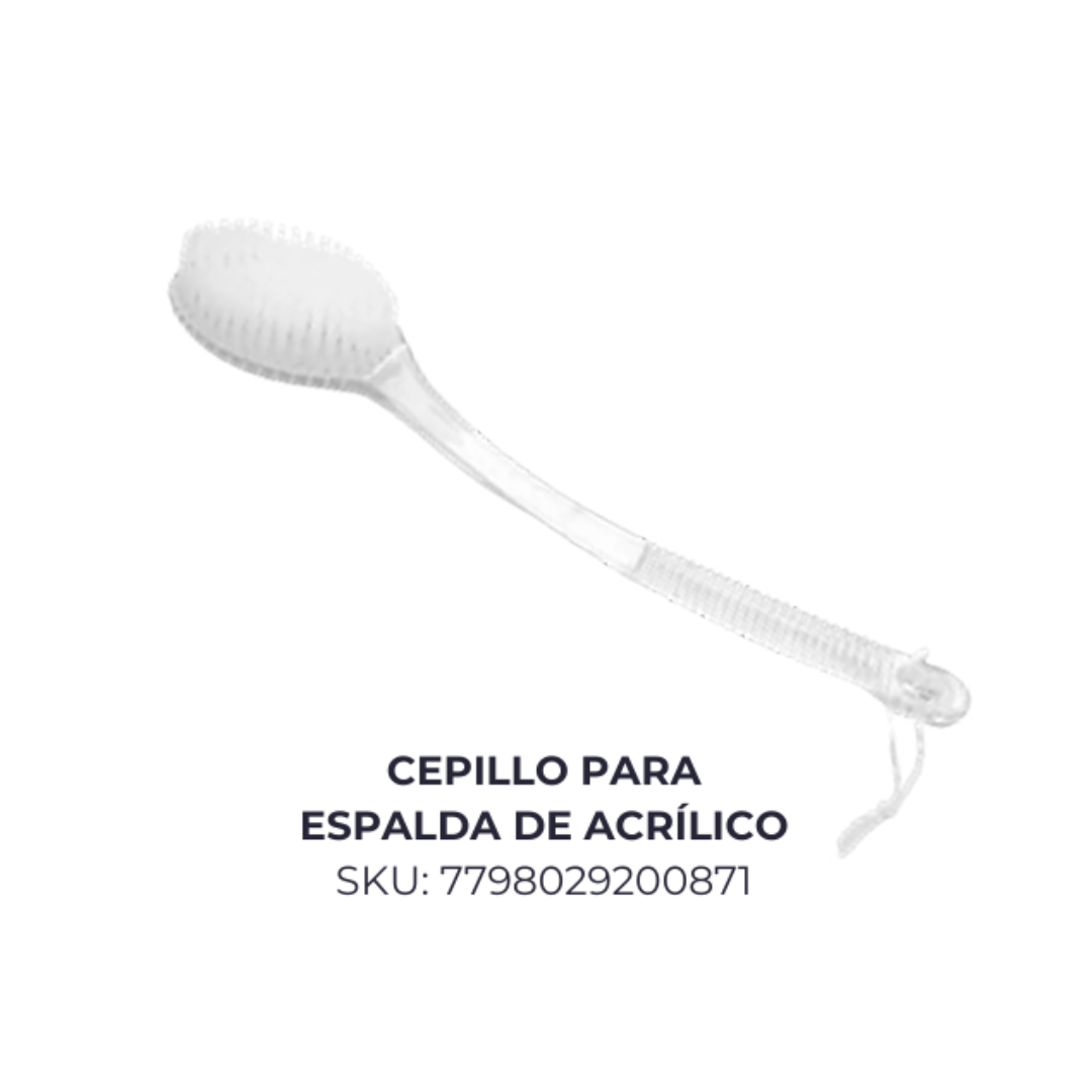 Cepillos p/espalda de acrilico