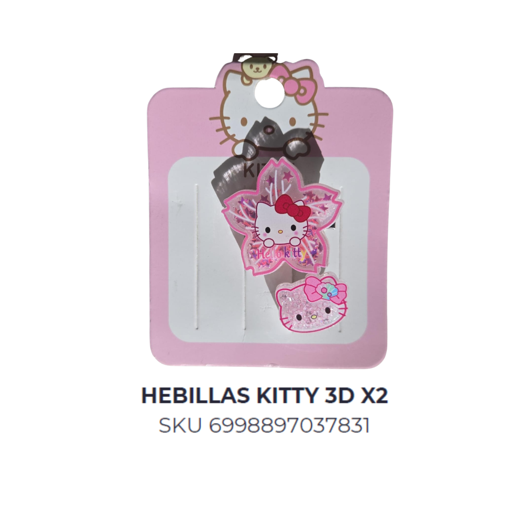 Hebillas Kitty 3D x2
