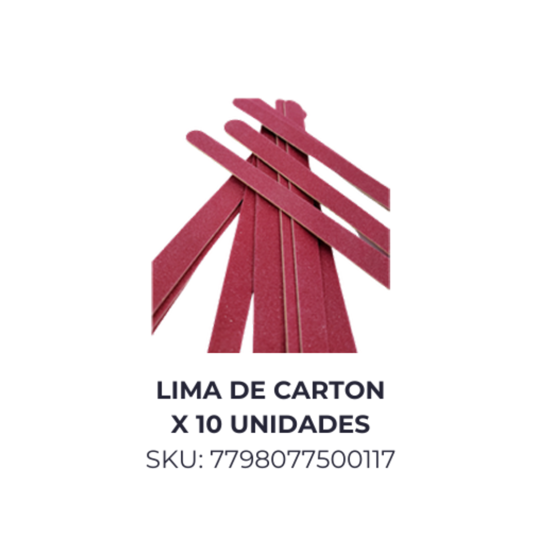 Lima de carton x 10 unid