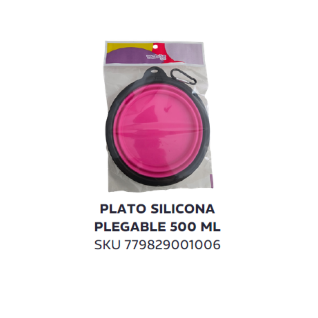 Plato silicona plegable 500 ml