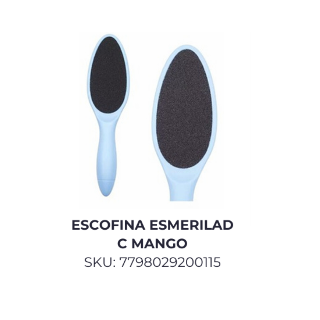 Escofina esmerilada c/mango