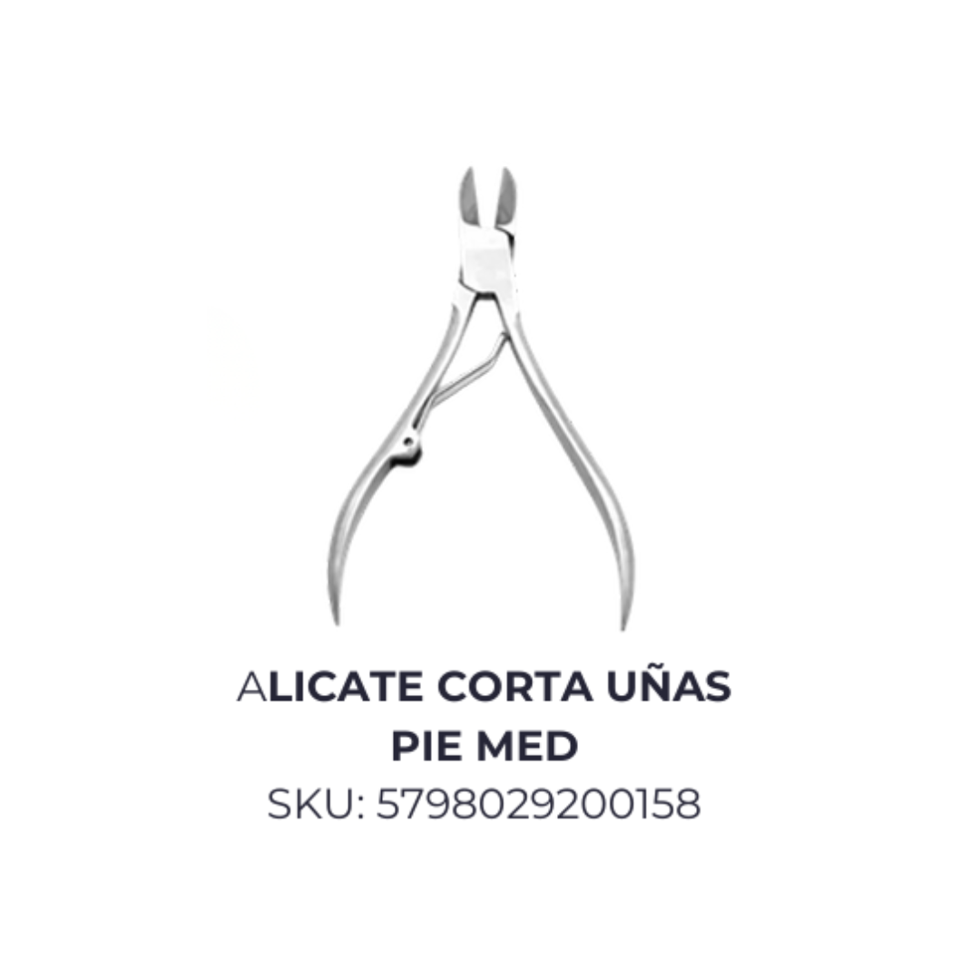 Alicate corta uñas pie Med.