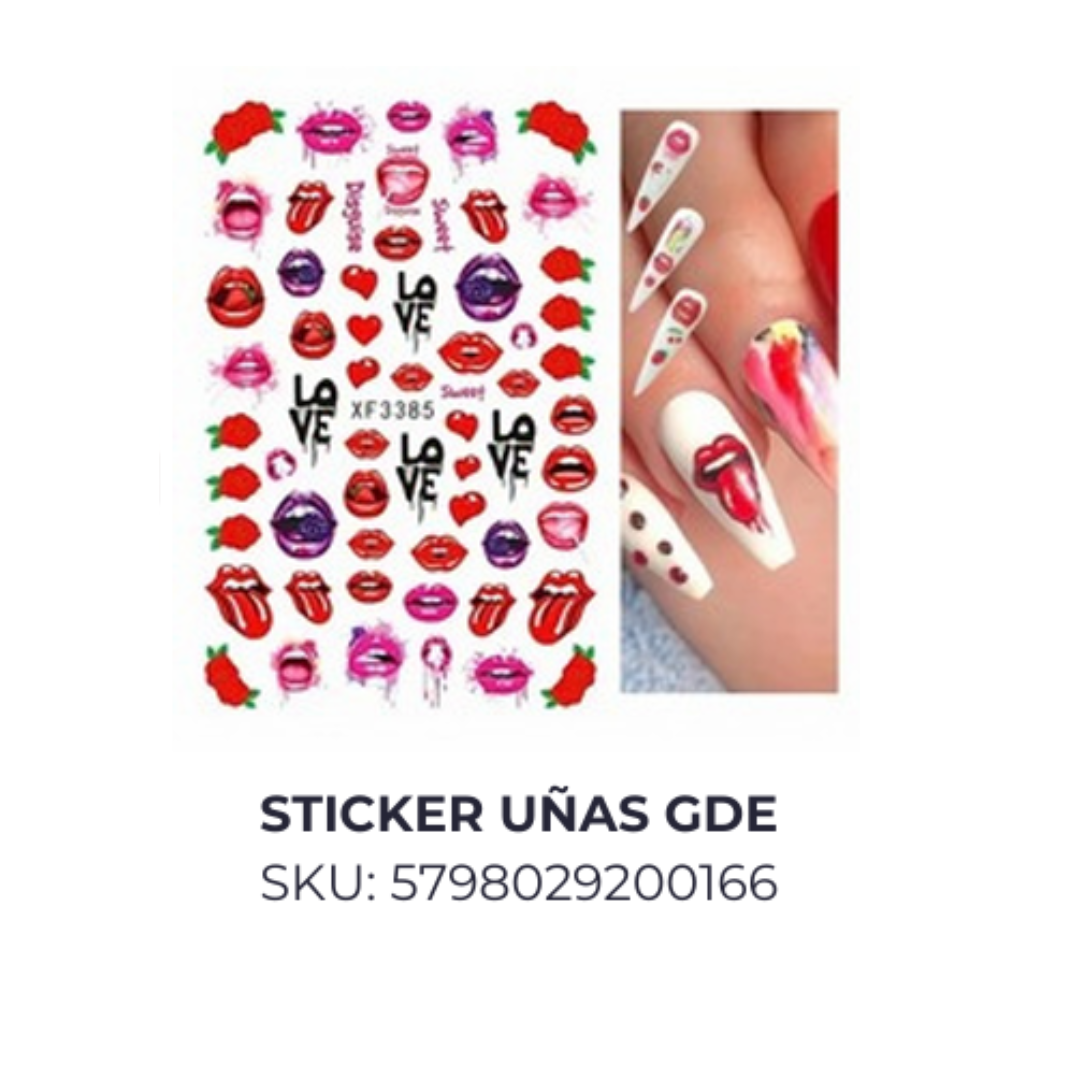 Stickers uñas Gde.