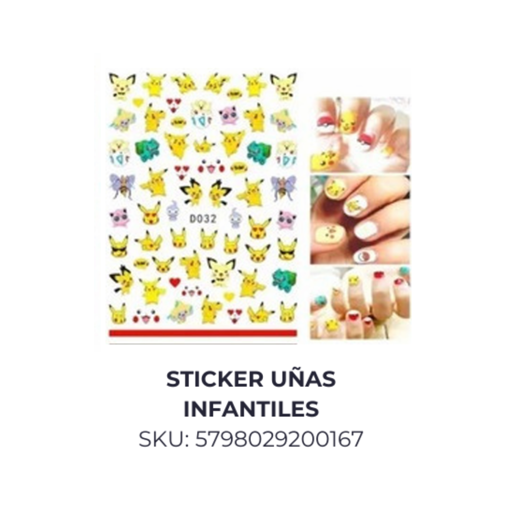 Stickers uñas infantiles