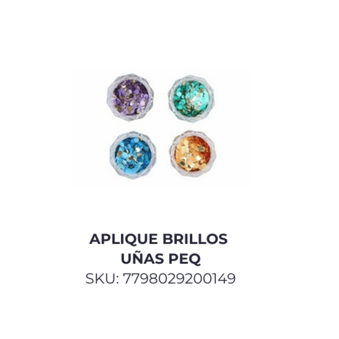 Aplique brillos uñas Peq.