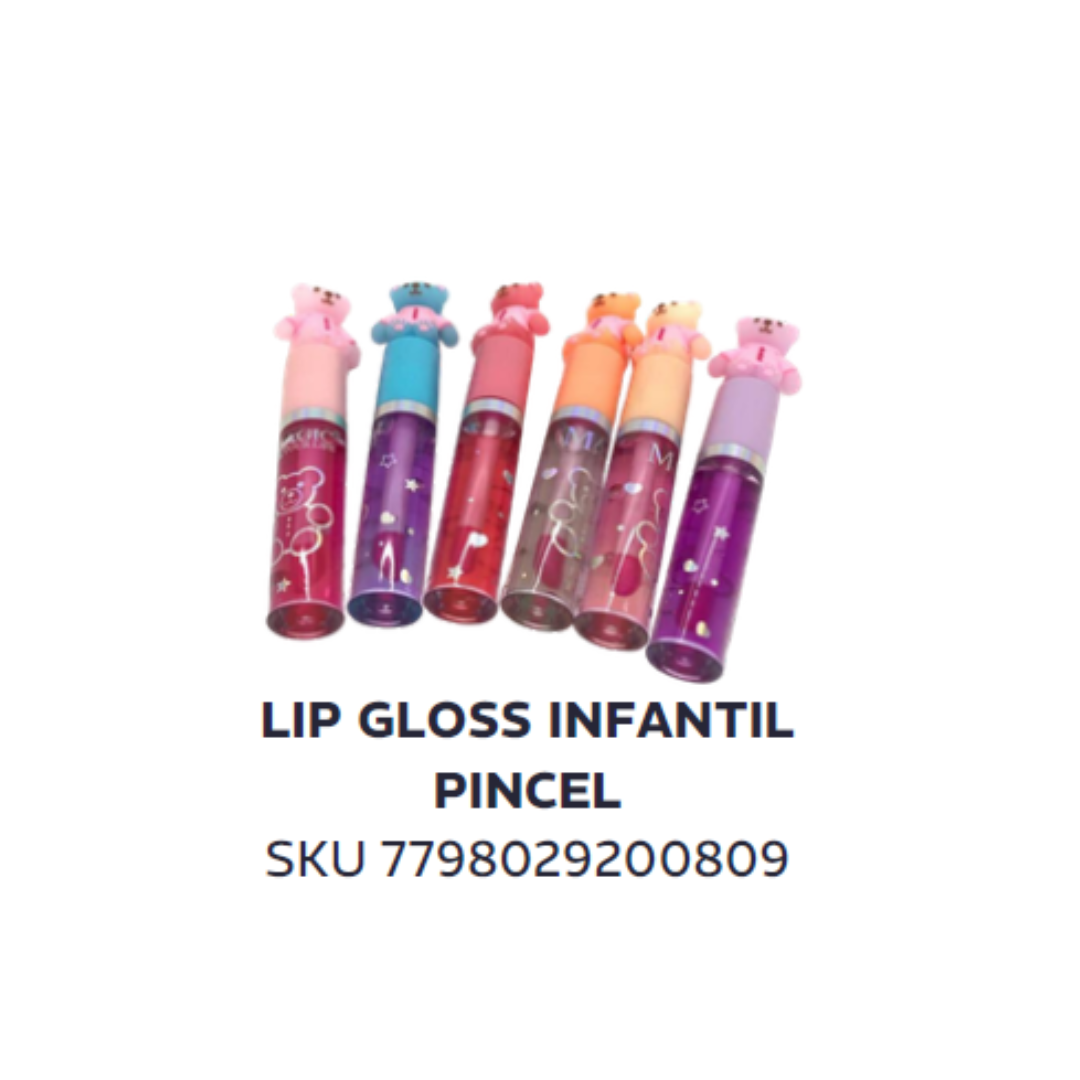 Lip gloss infantil pincel