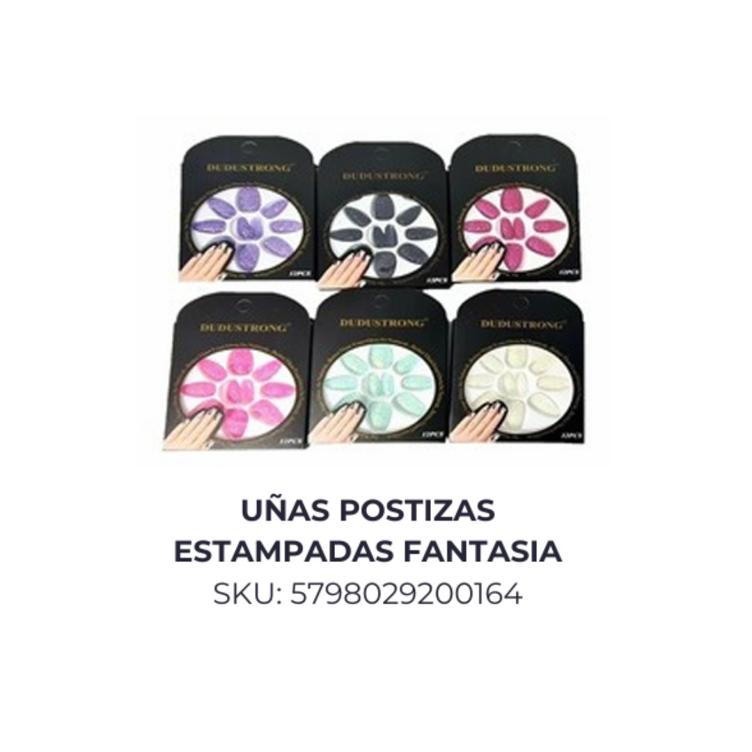 Uñas postizas estampadas fantasia