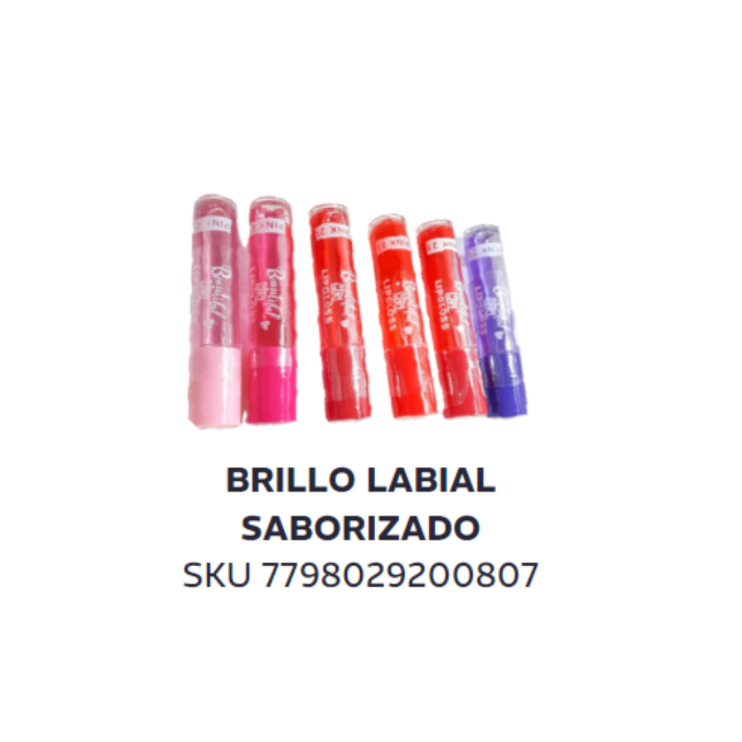 Brillo labial saborizado