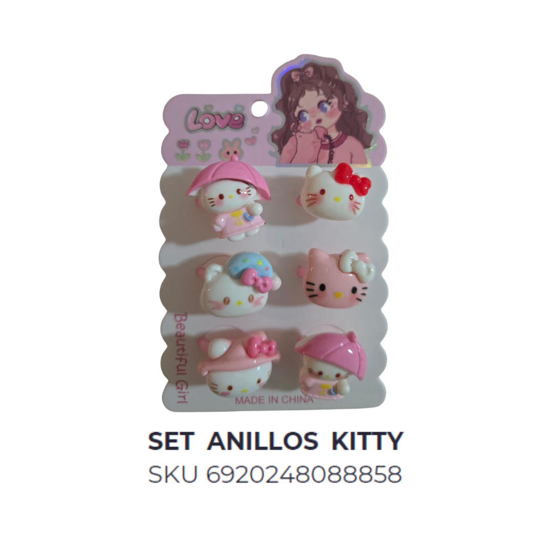 Set anillos Kitty